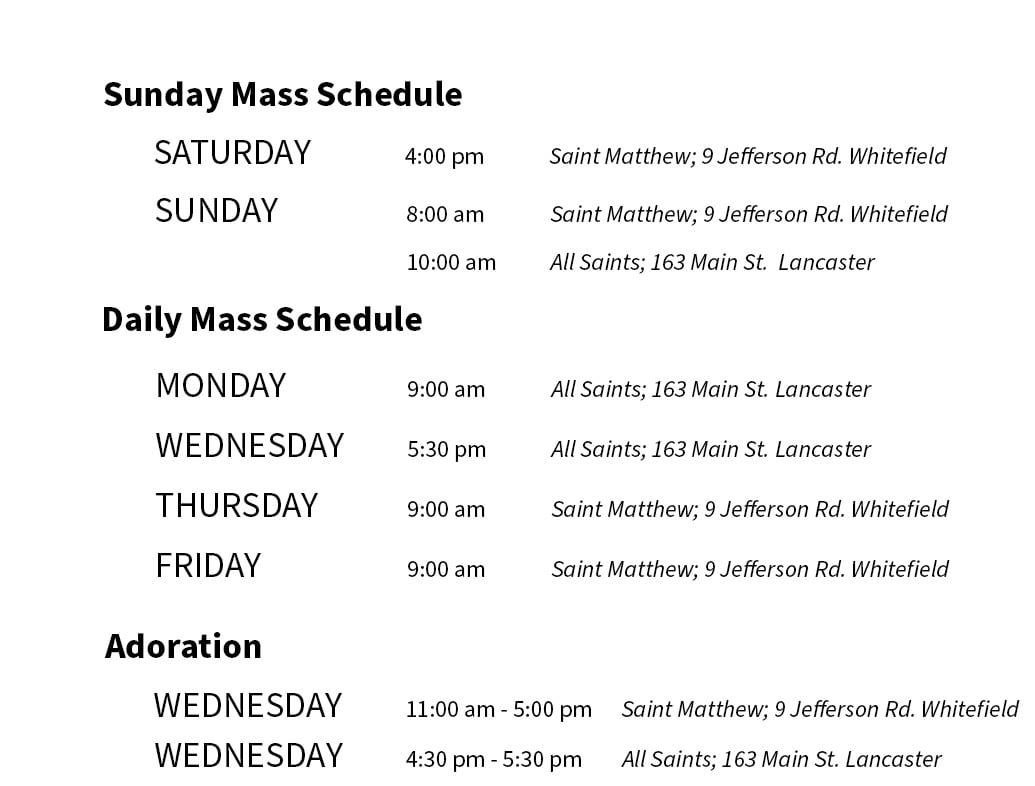 Gate of Heaven Parish Lancaster, NH
